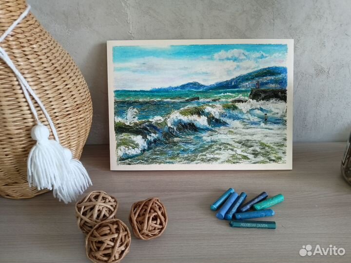 Картина масляной пастелью 