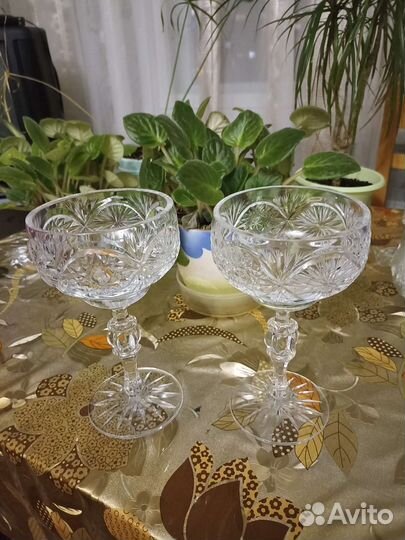 Хрустальная ваза на ножке СССР