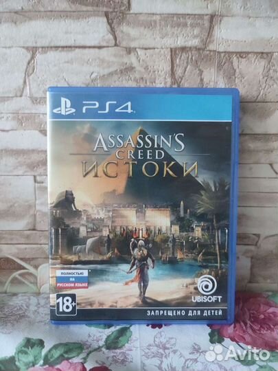 Диск Assassins Creed Истоки для ps4
