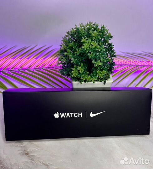 Часы apple watch 9 Nike (яблоко при включение)