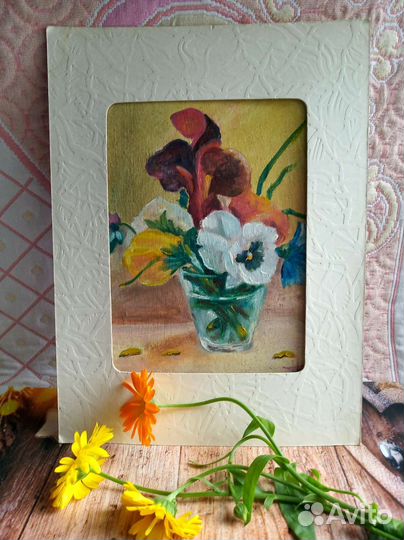 Мини-картины, холст на картоне, масло