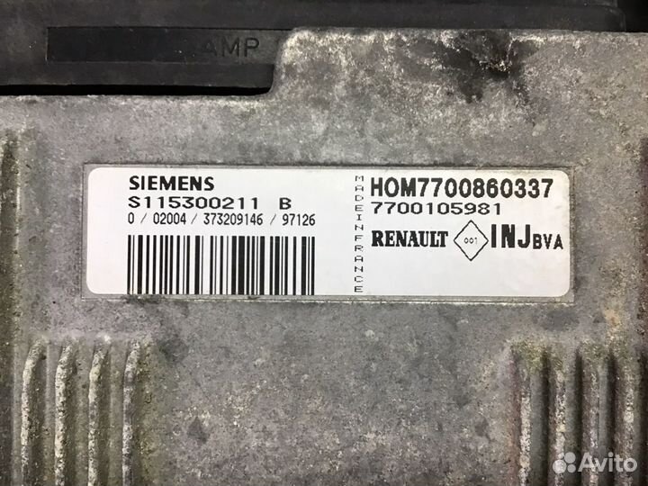 Эбу на Renault Megane 1