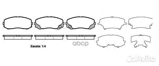 1405 00 MK528945 колодки дисковые п Mitsubis
