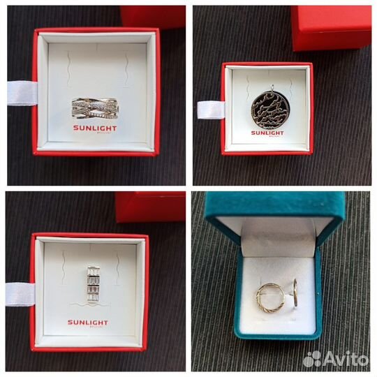 Серебряное кольцо, подвеска, серьги