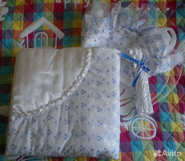 Конверт - одеялко на выписку Осень-весна +4 - +20