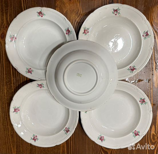 Тарелки зик Конаково. Комплект из 9 штук