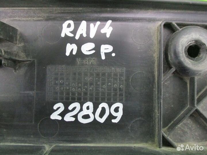 Накладка переднего бампера под номер Toyota RAV 4