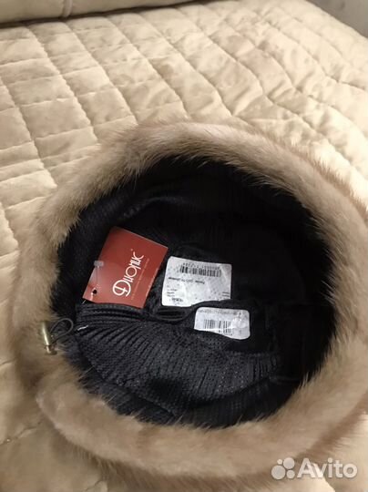 Шапка норковая женская 56 размер