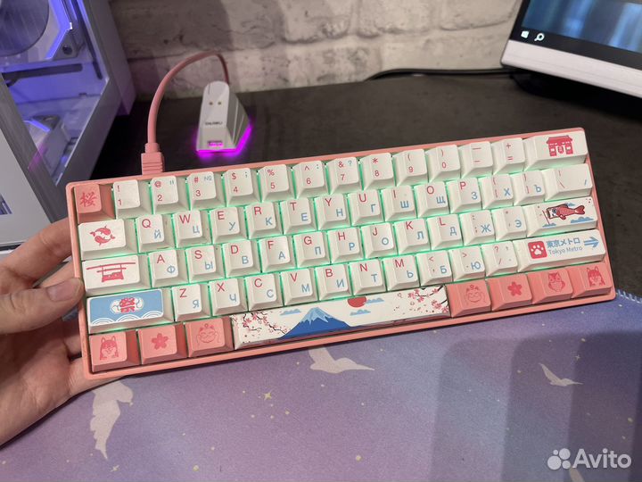 Набор клавиатура мышь коврик