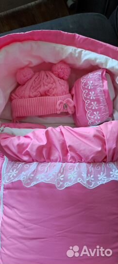 Комплект на выписку для девочки зима