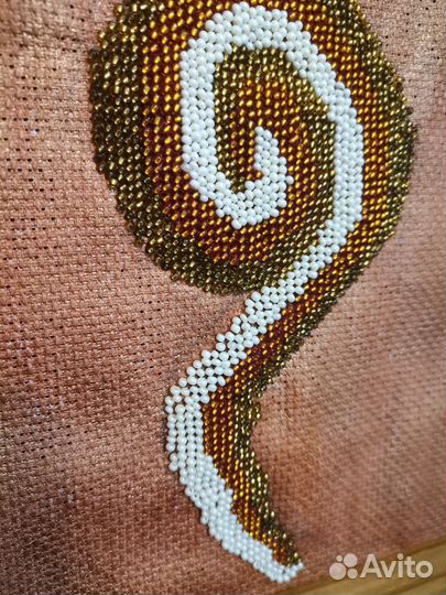 Картина Глаза Будды вышита бисером