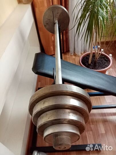 Штанга, Гантели, Гиря, Скамейка, Стойка под Штангу