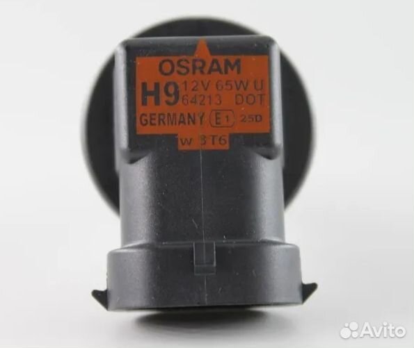 Автомобильная лампа osram H9 64213 PGJ19-5, 1 шт