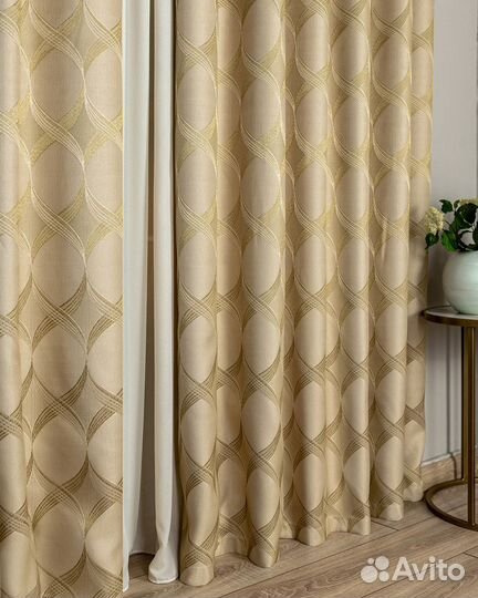 Портьеры жаккард Альба шторы занавески