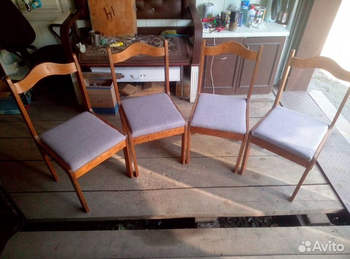 Стулья деревянные винтаж СССР комплект 4 шт