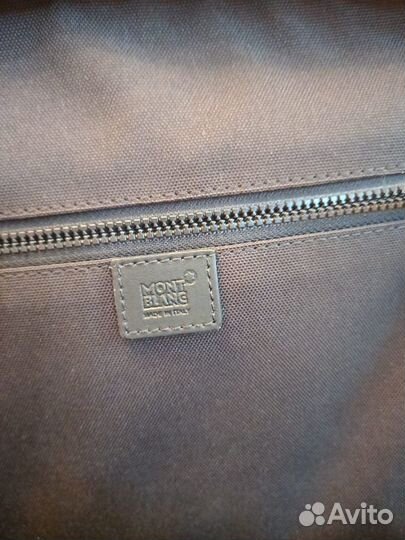 Рюкзак кожаный мужской (Montblanc)