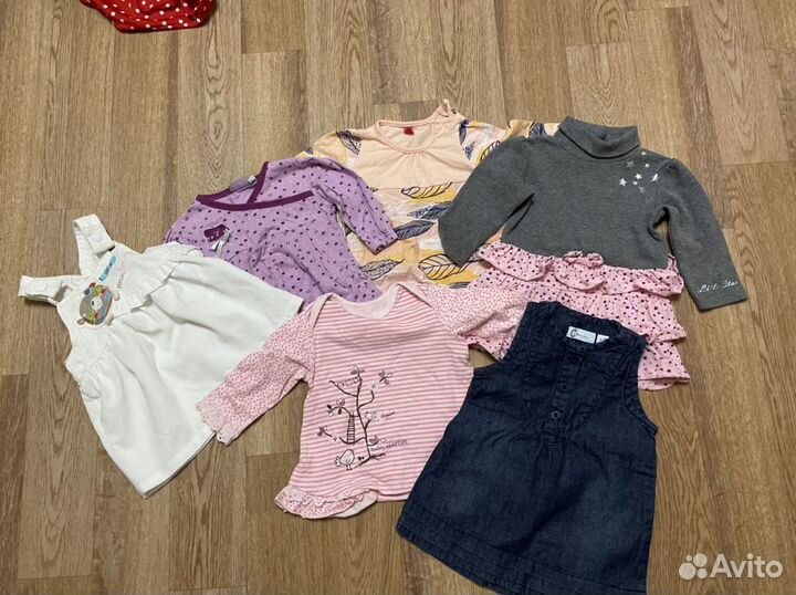 Вещи пакетом на девочку 62-74