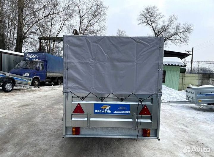 Прицеп легковой самосвал 2.5х1.3 с высоким тентом