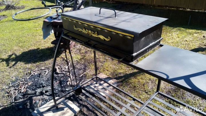 Мангал с печью