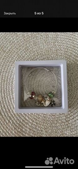 Браслет детский с шармами