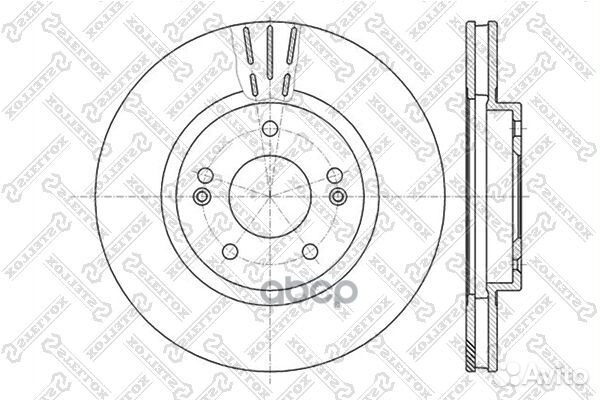 6020-3415V-SX диск тормозной передний Hyundai