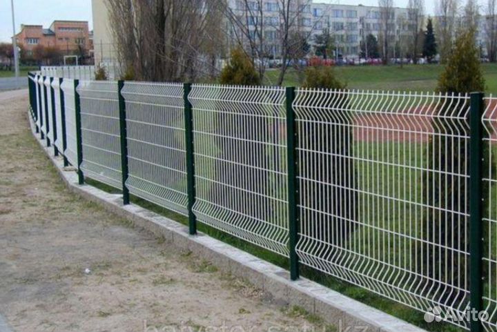 Забор из 3D сетки быстро работа по договору