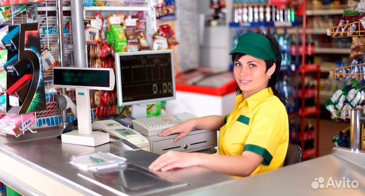 Сотрудник для работы на кассе еженедельные выплаты