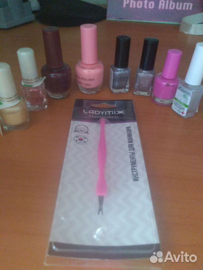 Лак для ногтей и триммер для кутикулы