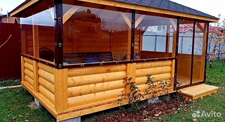 Жидкие окна для беседки