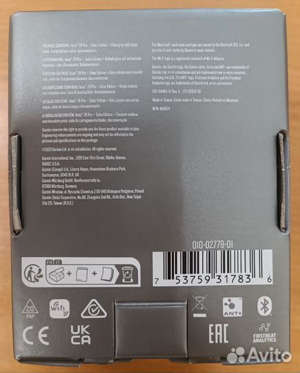 Часы Garmin Fenix 7X pro solar edition