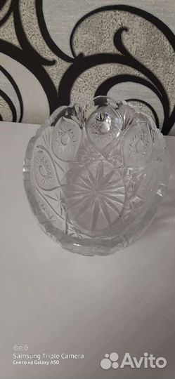 Хрустальная салатница СССР