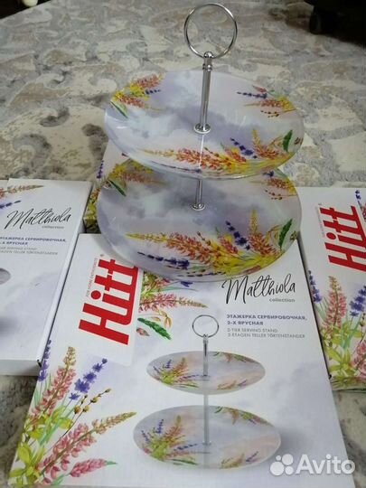 Тарелка двухярусная