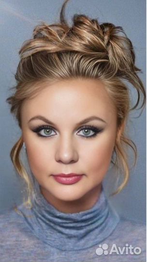 Волосы на заколках от Елены