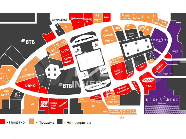 Продажа торговой площади