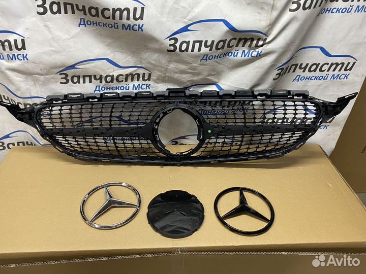 Решетка радиатора mercedes w205 рест diamond