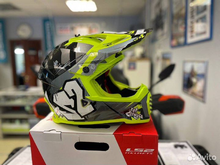 Шлем кроссовый LS2 MX437 fast crusher camo
