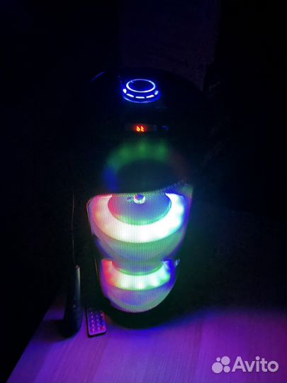 Колонка bluetooth bt караоке fm aux