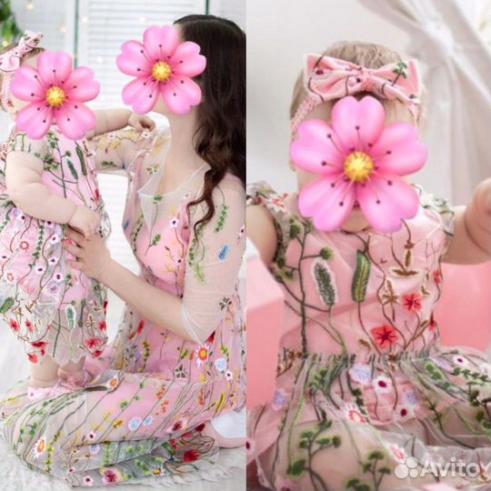 Прокат платьев мама дочка family look