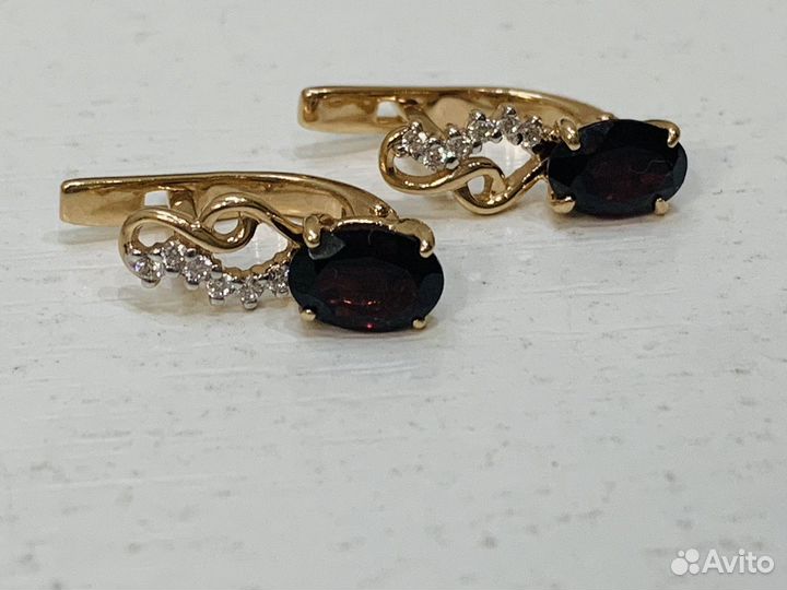 Серьги золотые (Бекетова24)