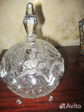 Салатница шар хрусталь