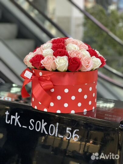 Букет из мыльных роз