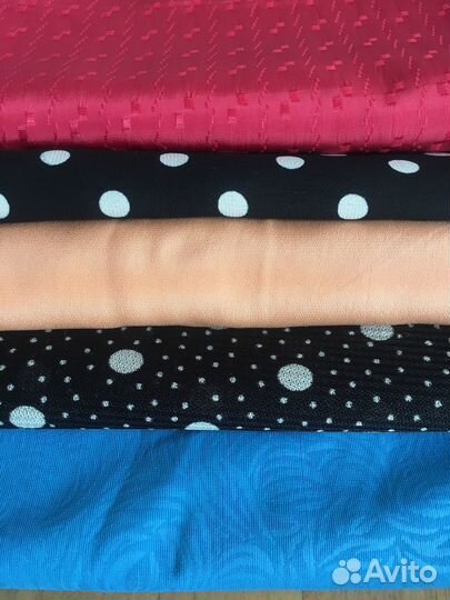 Отрез ткани СССР шелк, трикотаж, шерсть и т.д