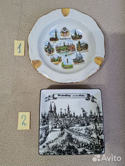 Пепельница фарфоровая декоративная Германия