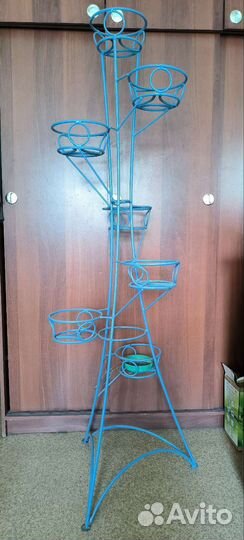 Подставка для цветов напольная металлическая