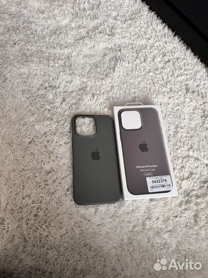 Apple silicone case iPhone 15 pro max, Clay