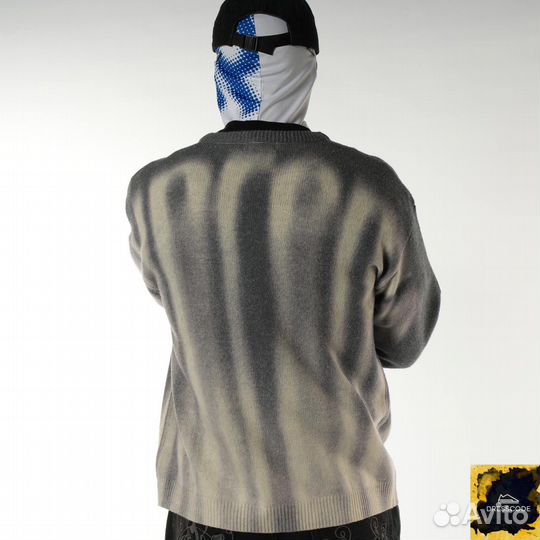 Свитер Supreme blurred logo sweater