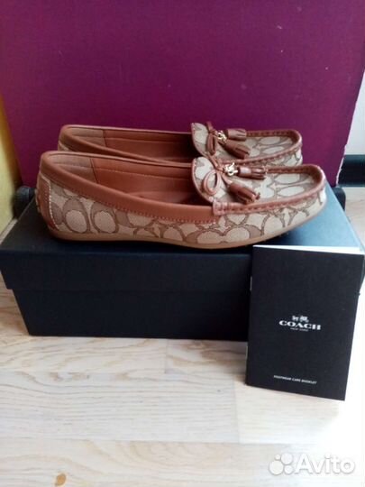 Мокасины женские оригинал Coach 6 US (36)