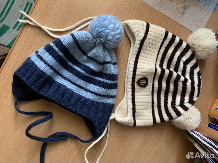 Шапка теплая для мальчика 42 44