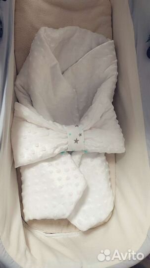 Конверт плед на выписку весна