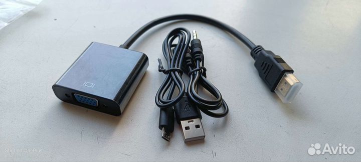 Переходник hdmi vga + доп питание